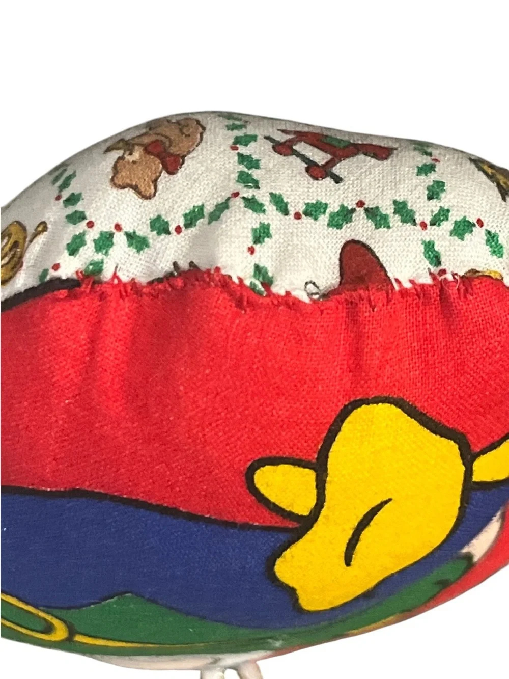 Vintage Seven Dwarfs Fabric Ornament Lot Doc Sneezy Bashful Happy Colorful